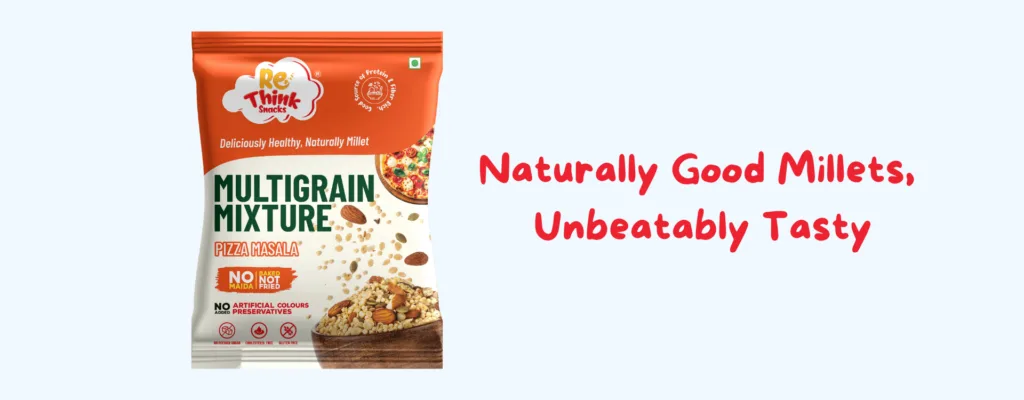 Healthy multigrain mixture with millets nuts and seeds